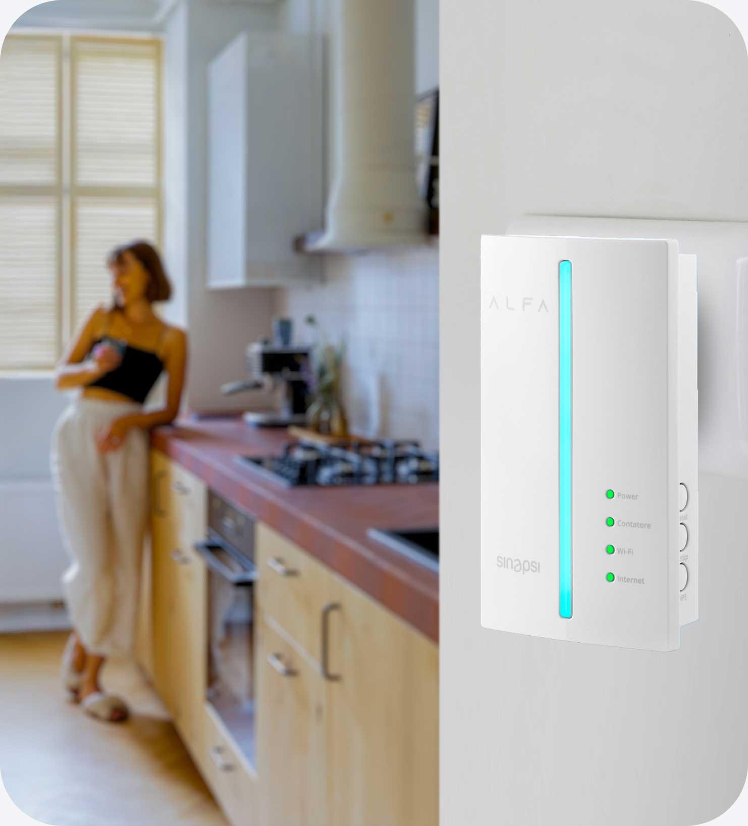 Dispositivo domestico per il monitoraggio dei consumi energetici in tempo reale